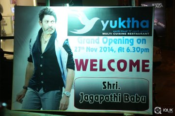 Jagapathi Babu Launches Yuktha Restaurant